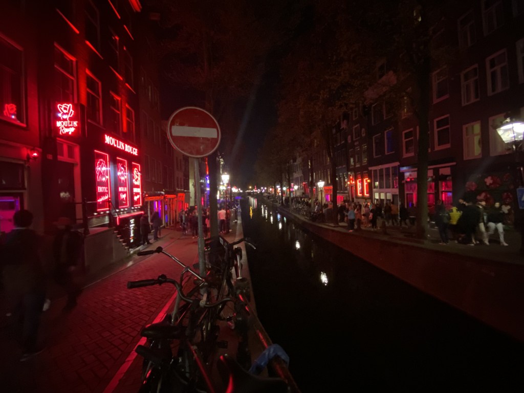 Barrio rojo de noche