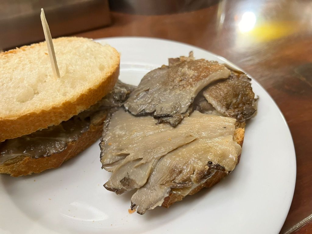 Pintxo de setas del Cid